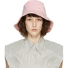 Isabel Marant Haley Embroidered Stretch-cotton Twill Bucket Hat In Light Pink