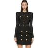 Balmain Button-embellished Metallic Jacquard-knit Cardigan In 0pa Black