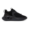 Balmain Black B-runner Mesh And Nylon Sneakers In 0pa Black