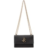 JIMMY CHOO BLACK BOHEMIA CHAIN BAG