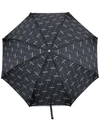 BALENCIAGA ALL-OVER DIAGONAL LOGO UMBRELLA