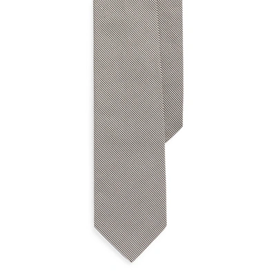 Ralph Lauren Houndstooth Silk Tie In Black/white