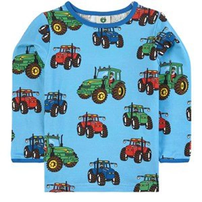 Småfolk Babies'  Blue Grotto Tractor T-shirt