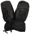 BOGNER SELIA LEATHER-TRIMMED SKI MITTENS,P00548038