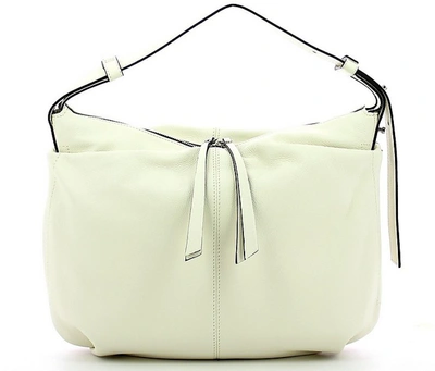 Gianni Chiarini Handbags Grainy Leather Hobo Bag In Neutres
