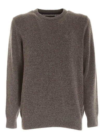 Barbour Grey Silk-wool Blend Jumper