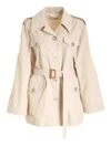 ACNE STUDIOS BELT JACKET IN CREAM colour