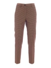 GOLDEN GOOSE HOUNDSTOOTH PANTS IN CAMEL COLOR