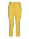 MSGM BOOTCUT FIT PANTS IN YELLOW
