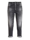 DONDUP KOONS JEWEL BUTTON JEANS IN GREY,DP268BDS0272DBC7DD 999