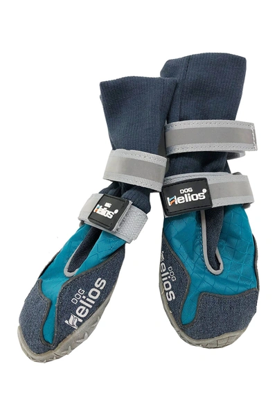 Helios Traverse Premium Grip High Ankle Outdoor Dog Boots In Blue