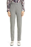 Lafayette 148 Irving Skinny Stretch Wool Pants In Nickel