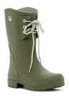 Nomad Footwear Kelly B Lace-up Waterproof Rain Boot In Ivy