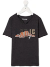 ZADIG & VOLTAIRE DISTRESSED LOGO PRINT T-SHIRT