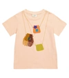 FENDI PRINTED COTTON T-SHIRT,P00530536