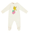 GUCCI X FREYA HARTAS婴儿棉质连身衣,P00535670