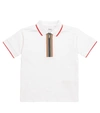 BURBERRY ICON STRIPE COTTON PIQUÉ POLO SHIRT,P00557392