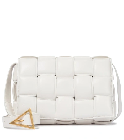 Bottega Veneta Padded Cassette Leather Shoulder Bag In White