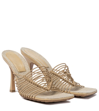 Bottega Veneta Stretch Sandals In Beige