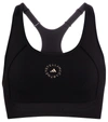 Adidas By Stella Mccartney Truepurpose Cutout Perforated Recycled Stretch Sports Bra In Black