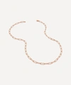 MONICA VINADER ROSE GOLD PLATED VERMEIL SILVER ALTA TEXTURED CHAIN NECKLACE,000725026