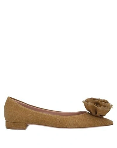 Roberto Festa Ballet Flats In Camel