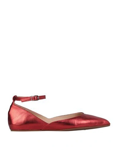 Formentini Ballet Flats In Red