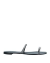 Giuseppe Zanotti Toe Strap Sandals In Silver