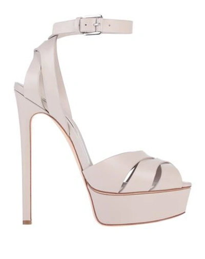 Casadei Sandals In Dove Grey