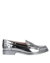 Tod's Loafers In Silver