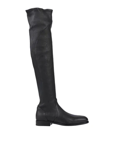 Alberto Fasciani Knee Boots In Black