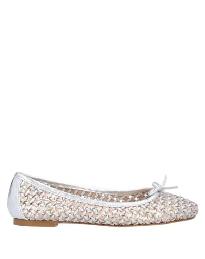 Status Ballet Flats In Silver