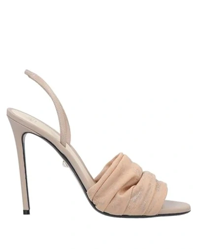 Alevì Milano Sandals In Pale Pink