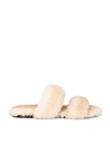 Saint Laurent Bleach Mink Dual-band Sandals In Cream