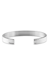 LE GRAMME 23G STERLING SILVER GUILLOCHE RIBBON CUFF BRACELET,LG-CARGUHPO01-23