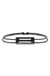 Le Gramme 1.7g Ceramic Cord Bracelet In Black Ceramic