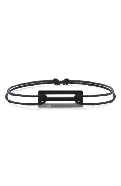 LE GRAMME 1.7G POLISHED CERAMIC CORD BRACELET,LG-CCNPOCNO071-1.7