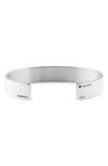 LE GRAMME 33G POLISHED STERLING SILVER RIBBON CUFF BRACELET,LG-CARPO01-33