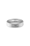 Le Gramme Ribbon Ring La 7g Silver 925 Slick Brushed In Grey