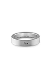 Le Gramme 7g Brushed Sterling Silver Ribbon Ring In Silver