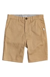 Quiksilver Kids' Toddler Boys Everyday Chino Light Shorts In Incense