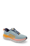 Hoka Blue & Orange Bondi 7 Sneakers In Blue Haze/ Black Iris
