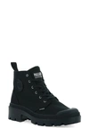 Palladium Womens Pallabase Twill Boots In Black