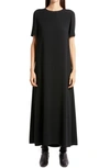 The Row Essentials Robi Crepe Maxi Dress In Black