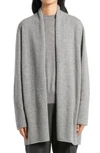 The Row Fulham Cashmere Open Front Cardigan In Medium Heather Grey