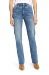 Slvrlake London High Waist Straight Leg Jeans In Blue Bird