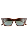 SAINT LAURENT 53MM CAT EYE SUNGLASSES,SL 276 MICA020