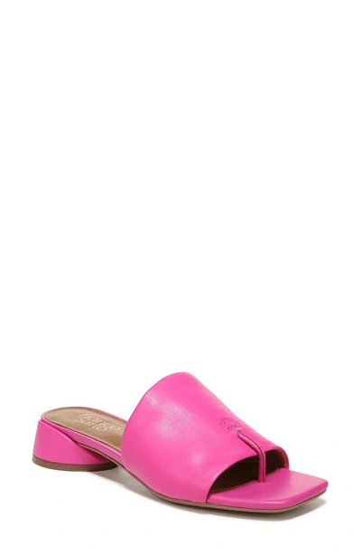 Franco Sarto Loran Stacked Heel Slide Dress Sandals In Pink