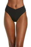 L*SPACE COURT BITSY RIBBED BIKINI BOTTOMS,PTCUB21