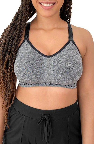 Kindered Bravely Sublime Nursing Sports Bra In Grey Heather